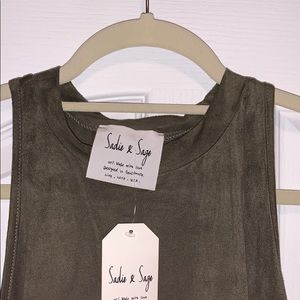 Sadie and Sage suede dress NWT